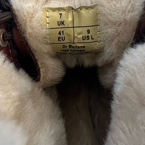 Doc Marten 1460 Serena Women’s Faux Fur Lined Leather Boots / Tan Farrier / 9 - Picture 8 of 8